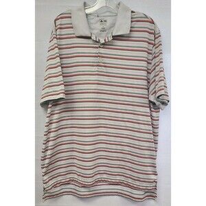 Adidas Climacool Mens XL Polo Golf Shirt Athletic Outdoor Wicking White